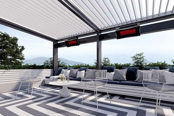 2 Bromic Platinum Gas Heater Patio Ceiling Mount